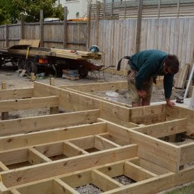 Deck building in progress