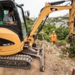 Digger-drilling-on-hillside