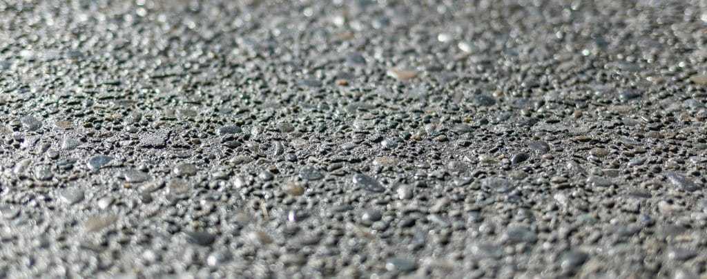 Detail of exposed aggregate concrete